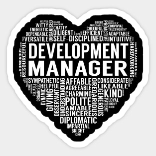 Development Manager Heart Sticker